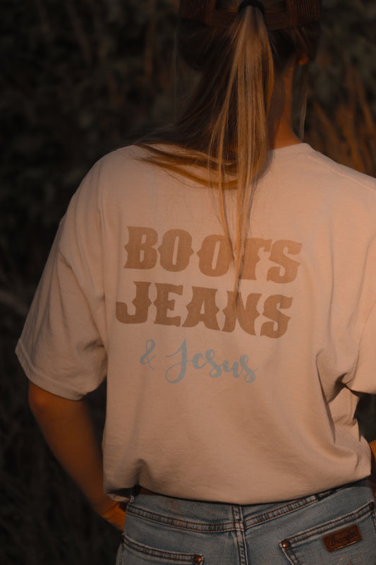 Boots, Jeans, & Jesus Tee